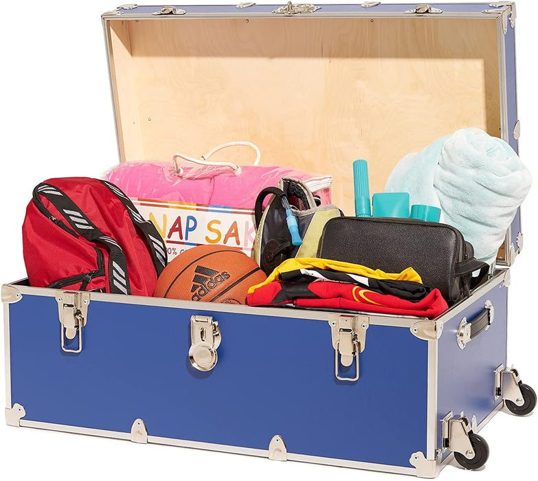 Rhino Trunk & Case Camp & College Trunk with Removable Wheels 30"x17"x13" - 9 COLOR OPTIONS